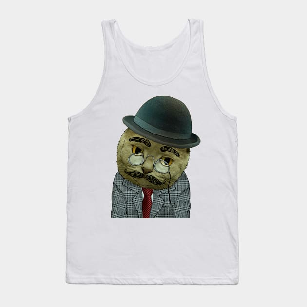 Vintage Cat Tank Top by Barruf